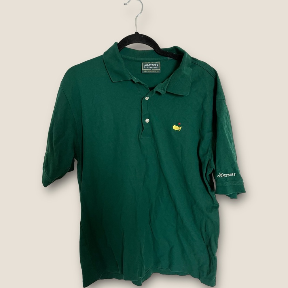 Masters Collection Golf Polo Men's L Mercerized Cotton Short Sleeve MEASUREMENTS